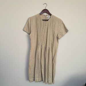 Valerie Steven’s pure linen mini dress